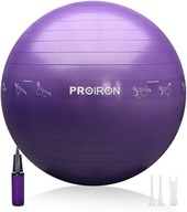 Piłka PROIRON 65cm Anti-Burst + POMPKA Fitness Wzrost 166-175cm