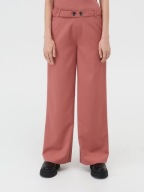 S I N S A Y szerokie nogawki różowe spodnie szwedy palazzo długie czerwone