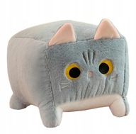 MASKOTKA KWADRATOWY KOT PLUSZOWY PLUSZAK DUŻA PRZYTULANKA KOTEK PODUSZKA