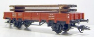 Marklin - wagon platforma 2-osiowa Kklm - DB z ładunkiem drewna