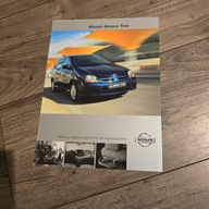 Nissan Almera Tino 2001 j.Polski prospekt folder katalog broszura