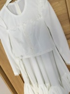 komplet ślubny z bursztynem, styl „hochzeitsdirndl”