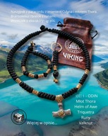 PARACORD KOMPLET VIKING naszyjnik bransoletka brelok Wikingowie GRATISY :)