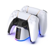Stacja ładująca DualSense biała PS5 Dual Charger
