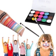 FARBY DO MALOWANIA TWARZY DLA DZIECI 15 KOLORÓW BEZPIECZNA ZABAWA HALLOWEEN