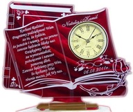 PODZIĘKOWANIA DLA RODZICÓW GRAWEROWANE Z ZEGAREM