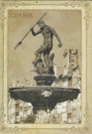 Pocztówka - GDAŃSK - Fontanna Neptuna