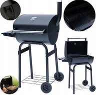 GRILL OGRODOWY DUŻY TERMOMETR + PÓŁKI + POPIELNIK + KÓŁA! STABILNY! JAKOŚĆ!