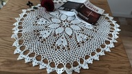 Obrus serweta serwetka szydełkowe cacko śr76 misterne rękodzieło Hand Made