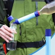 Niebieski Filtr Wody Przenośny Survival Kemping Turystyka Outdoorowy