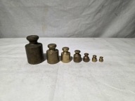 Zestaw odważników mosiężnych Polskich 1/2-0.5kg