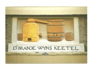 Pocztówka - Kocioł i beczka do brandy / detal z amsterdamskiej kamienicy
