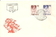 LUDWIKA WAWRZYŃSKA -koperta znaczek stempel 1956 rok FDC