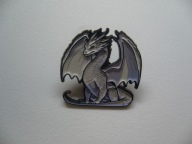 METALOWA EMALIOWANA PIN PRZYPINKA SMOK