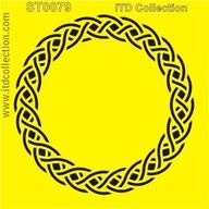 ITD Collection * SZABLON / maska ST0079 * 16x16cm