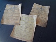 UBEZPIECZENIE OD OGNIA 2 sztuki rok 1934 -35 POZNAŃ