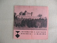 BOCHNIA - LIMANOWA INFORMATOR/FOLDER O ZABYTKACH 1969