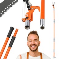 PIŁA NOŻYCE RĘCZNA DO CIĘCIA GAŁĘZI DREWNA TELESKOPOWA OGRODOWA ZESTAW