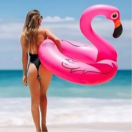 Materac dmuchany koło do pływania dla dorosłych flaming 120 XXL DUŻE kółko