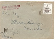 KOZŁÓW KOŁO MIECHOWA -koperta erka -obieg 1967 rok + kwity bankowe