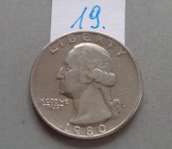 1/4 DOLARA - QUARTER DOLLAR z 1980 roku lit P