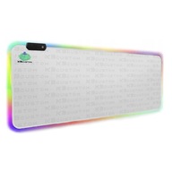 PODKŁADKA dla GRACZY GAMINGOWA Pod Mysz Myszkę RGB 90X40cm White XXXXL