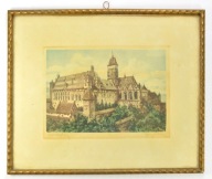 MALBORK ZAMEK PIĘKNA PRZEDWOJENNA GRAFIKA OPRAWA MAX NAGEL SOPOT ZOPPOT