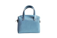 Elegancka torebka skórzana damska do ręki i na ramię - big PuffBag