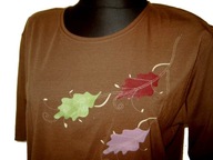 DUŻA bluzka koszulka krótki rękaw BAWEŁNA r. L