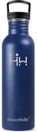 HoneyHolly Butelka na wodę ze stali nierdzewnej 1000 ml Niebieska