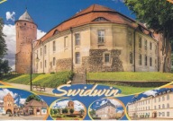 ŚWIDWIN - ZAMEK - UL. 1 MAJA - BRAMA - STAROSTWO - SZKOŁA NR 1 - POMNIK