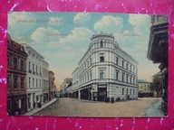 KLUCZBORK KREUZBURG RÓG ULICY KRAKOWSKIEJ I ZAMKOWEJ NAROŻNA KAMIENICA 1914