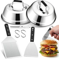 SMASH BURGER ZESTAW 5 SZT PRASA KOPUŁA SZPATUŁKA GRILLOWA NIERDZEWNA HAWARE