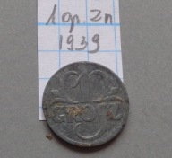 1 grosz z 1939 roku cynk , GENERALNA GUBERNIA