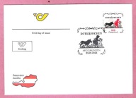 Austria 2026, FDC, literatura, bajki braci Grimm, Czerwony Kapturek