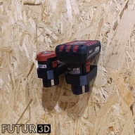 Uchwyt podwójny na akumulator baterię Parkside X12V Team z blokadą