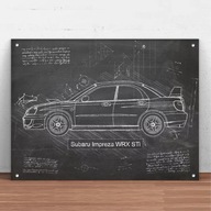 Szyld metalowy Subaru 40x30