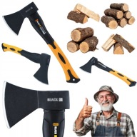 SIEKIERA UNIWERSALNA TOPOREK 35CM DO RĄBANIA DREWNA 600G MOCNY FIBERGLASS