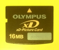 xD - Picture Card 16 MB >> O L Y M P U S >> Made in JAPAN