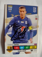 Karta panini autograf Lech Poznań Fifa 365 Lubomir Satka