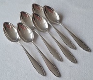 6 posrebrzanych łyżeczek do kawy OKA pr.90