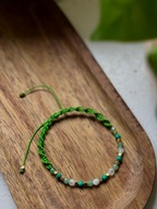 Bransoletka pleciona z kamieni naturalnych AMULET awenturyn turkus
