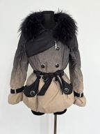 E.go chic kurtka puchowa pióra jenot naturalny L