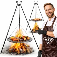 GRILL TRÓJNÓG OGRODOWY FI 80CM TRÓJNÓG OGNISKOWY KOCIOŁEK