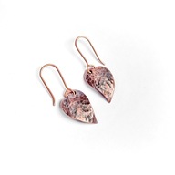 Lekkie kolczyki miedziane. Serca. Ręczna praca.