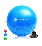DUŻA POMPOWANA PIŁKA GIMNASTYCZNA DO ĆWICZEŃ FITNESS 65 CM POMPKA
