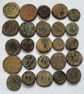 zestaw monet follis brąz Cesarstwo Rzymskie Starożytny Rzym 25 szt.