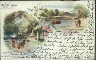 New York. Mall Central Park - American Souvenir Card Co. 1897 Litho