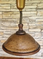 Lampa wisząca kuchenna domowa ozdobna krople rosy PRL