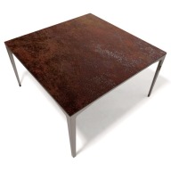 REA 100x100x45 stolik włoski spiek/ dębowy stół